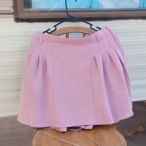 Pink Pleated Women's Skirt